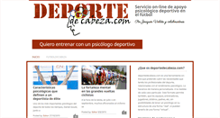 Desktop Screenshot of deportedecabeza.com