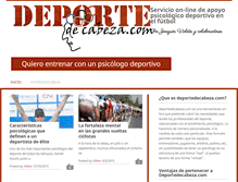 Tablet Screenshot of deportedecabeza.com